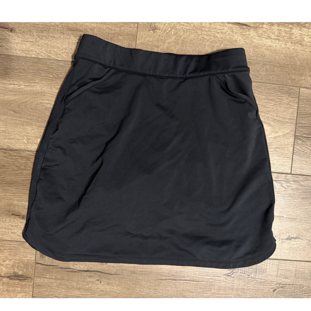 Peter Millar Womens Black Golf Skort LEOEB15 Size S UPF 50+ Performance Skirt